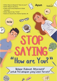 Image of Stop Saying 